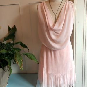 Princess pink chiffon dress